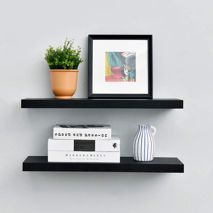 WELLAND Simons Floating Shelf Wood Modern Wall Mounted Display Shelves ...