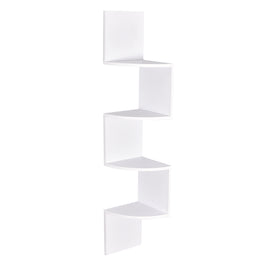 Zig Zag 4 Tiers Corner Wall Shelf | Zig Zag Wall Shelf | Wall Mount ...